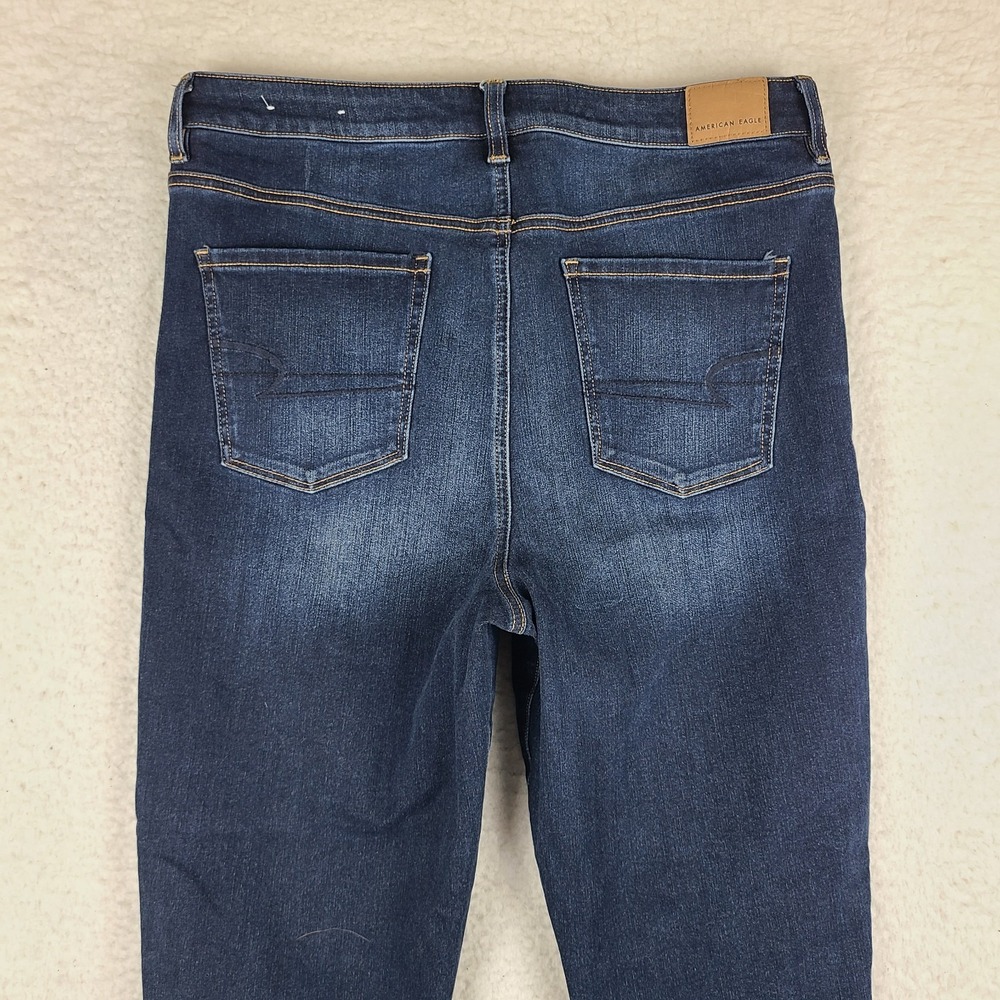 American Eagle Jeans Womens 14 Blue Highest Rise Jegging 360 Next Level Stretch - Picture 11 of 14